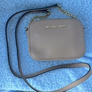 Michael Kors Small Crossbody Biege